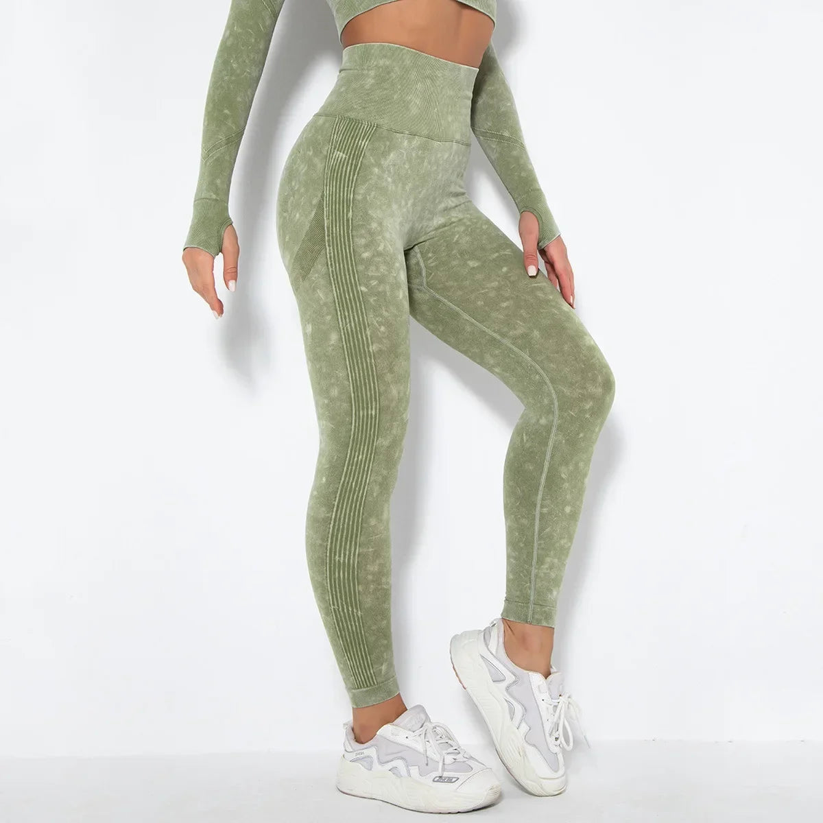 Leggings de ioga de cintura alta sem costura: calças pêssego para levantamento de quadril, fitness e corrida para mulheres