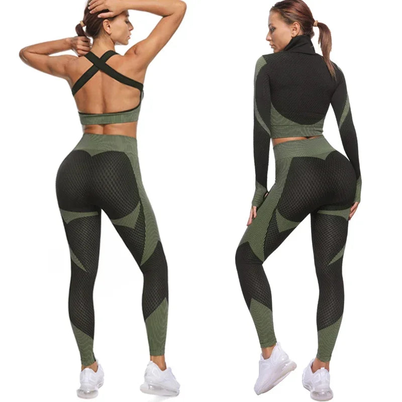 FlexFit Backless Cropped Sports Bra with Pads - Fitness Clothes for Women