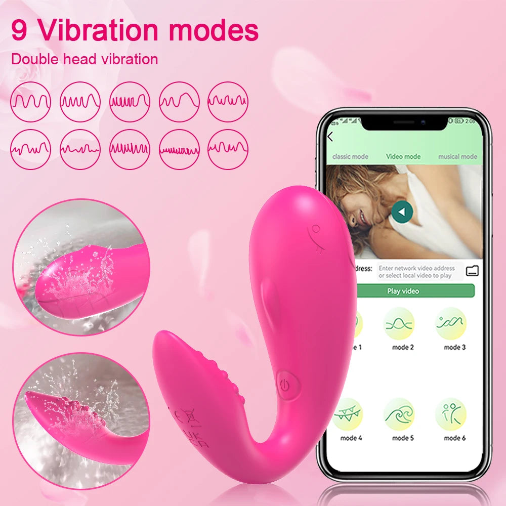 Poderoso bluetooth app controle vibrador clitóris estimulador g ponto massageador vibratório amor ovo adultos brinquedos sexuais para mulher calcinha
