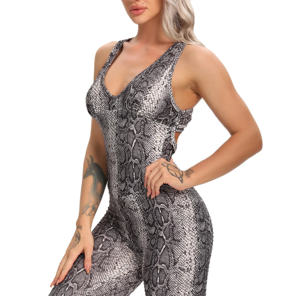 Leopard Workout Jumpsuit