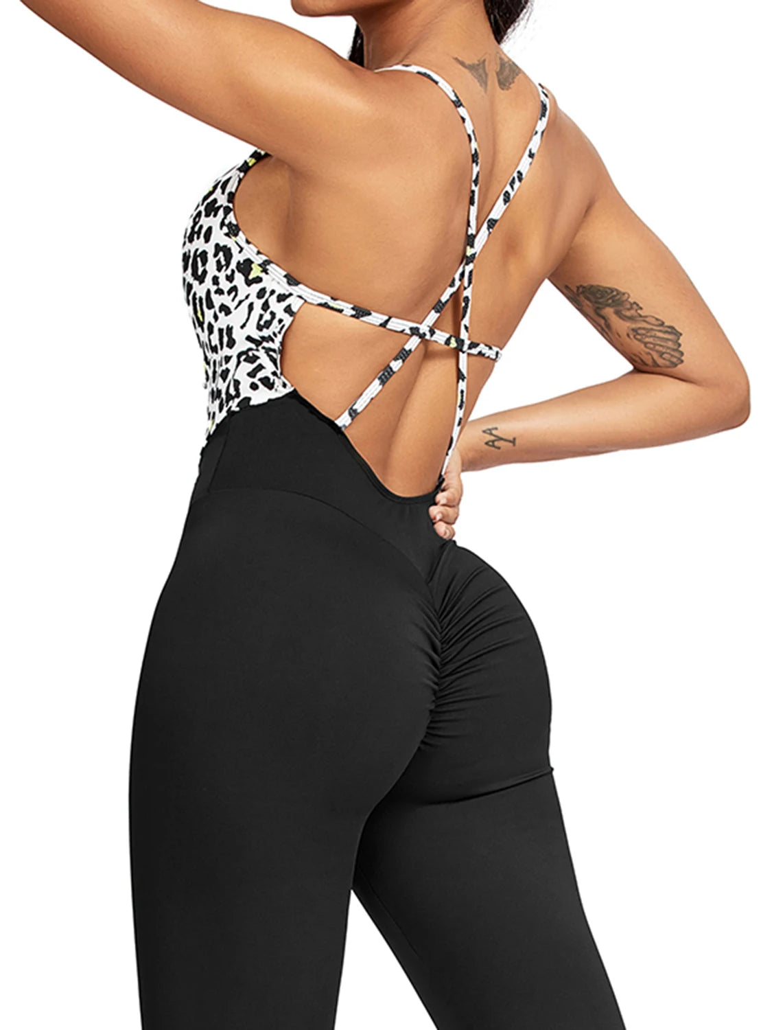 Leopard Yoga Jumpsuit