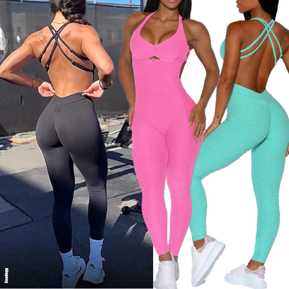 Nylon Yoga Romper Set
