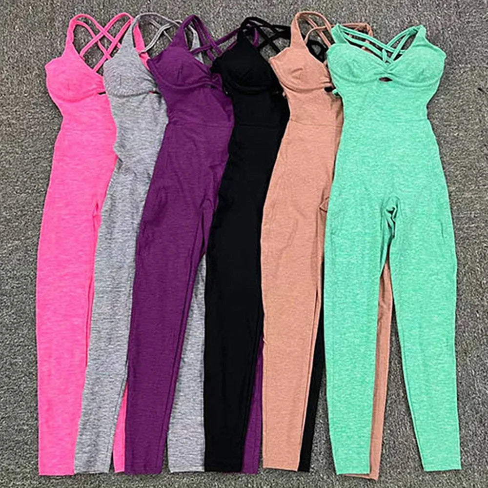Nylon Yoga Romper Set