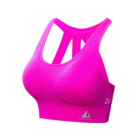 ShockProof Breathable Sports Bra - Push-Up Fitness Gym Top