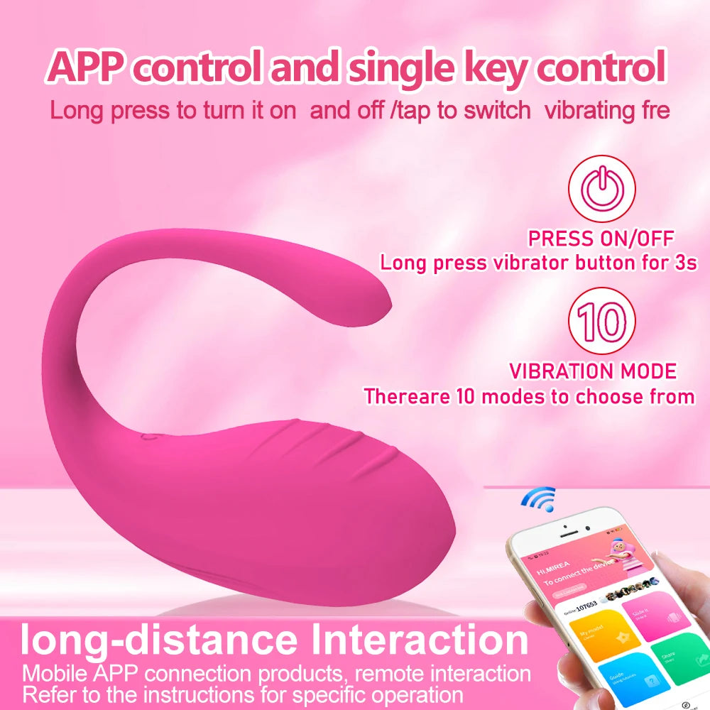 APP Controle Bluetooth Wearable Vibrator