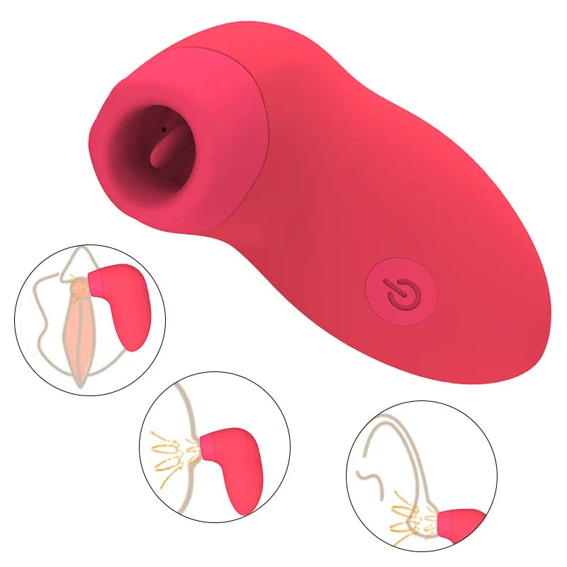 Tongue Licking Vibrator Clit Sucker  7 Speeds