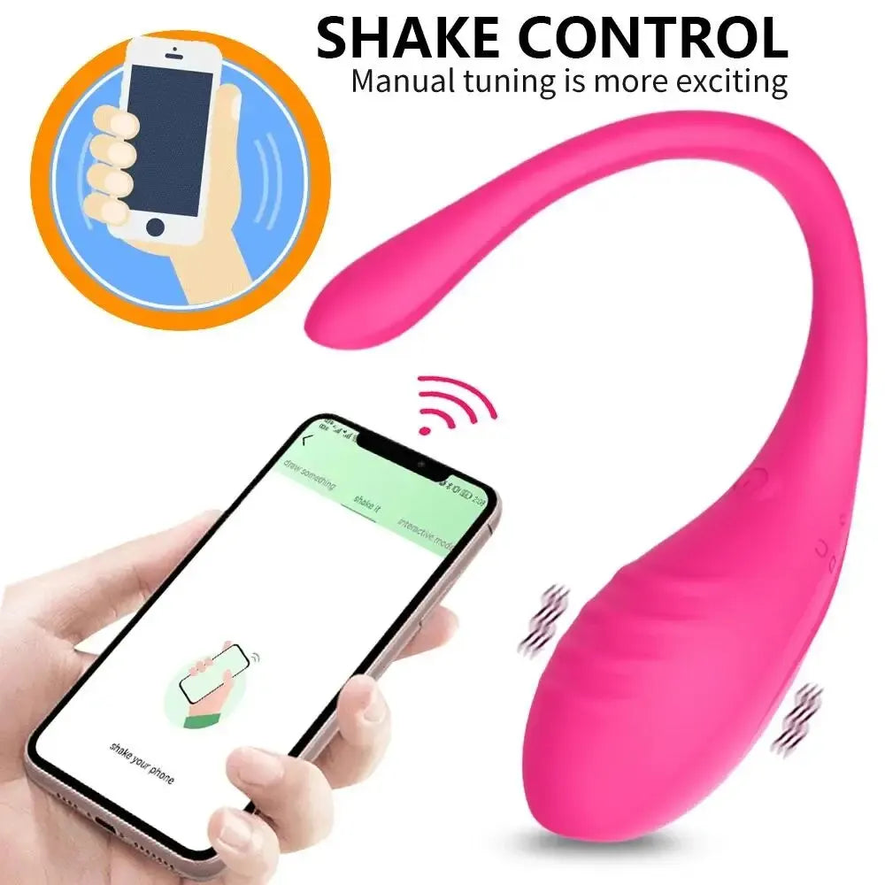 Vibrador sem fio com controle remoto, bluetooth, estimulador de clitóris, ponto g, calcinha ovo vibratória, brinquedos sexuais para mulheres e adultos