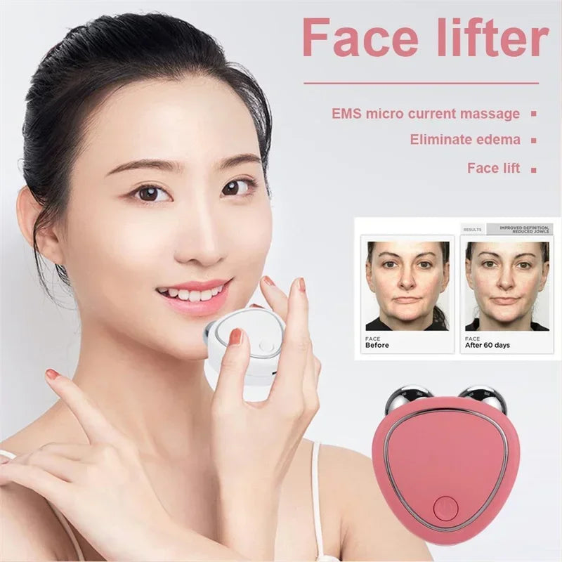 SonicLift Electric Face Lift Roller - Microcurrent Massager for Facial Lifting and Skin Tightening