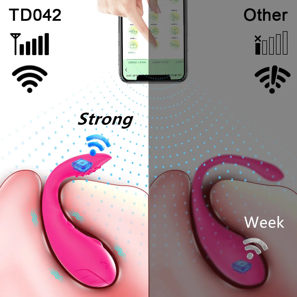 Powerful Bluetooth APP Control Vibrator Clitoris Stimulator