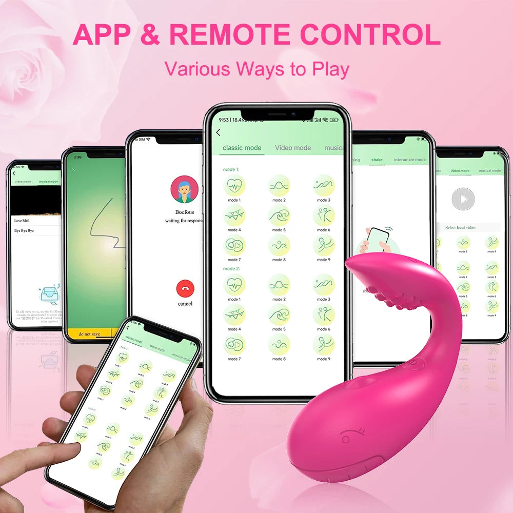 Powerful Bluetooth APP Control Vibrator Clitoris Stimulator