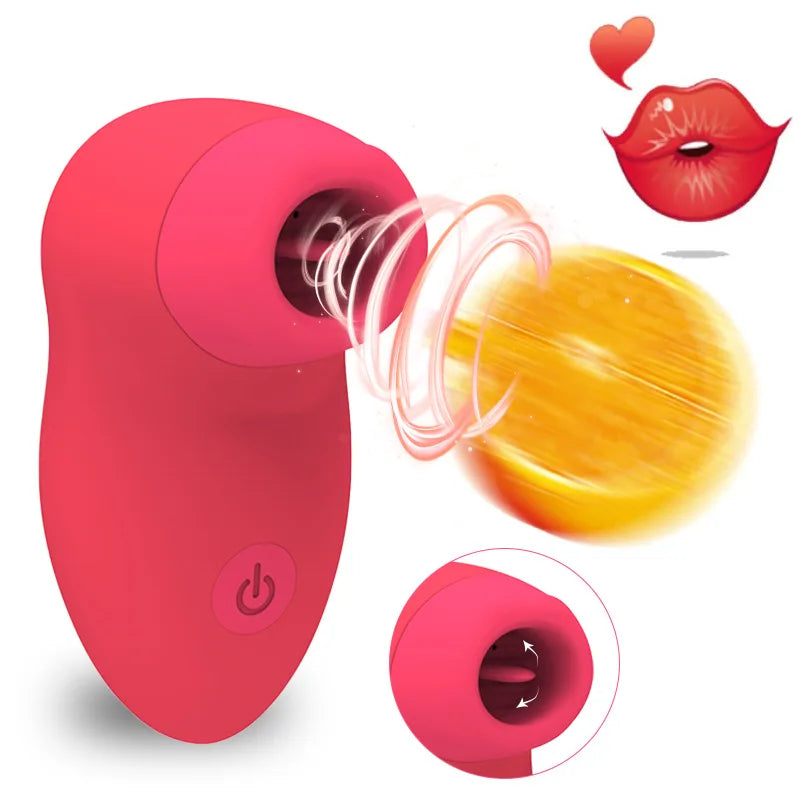 Tongue Licking Vibrator Clit Sucker  7 Speeds