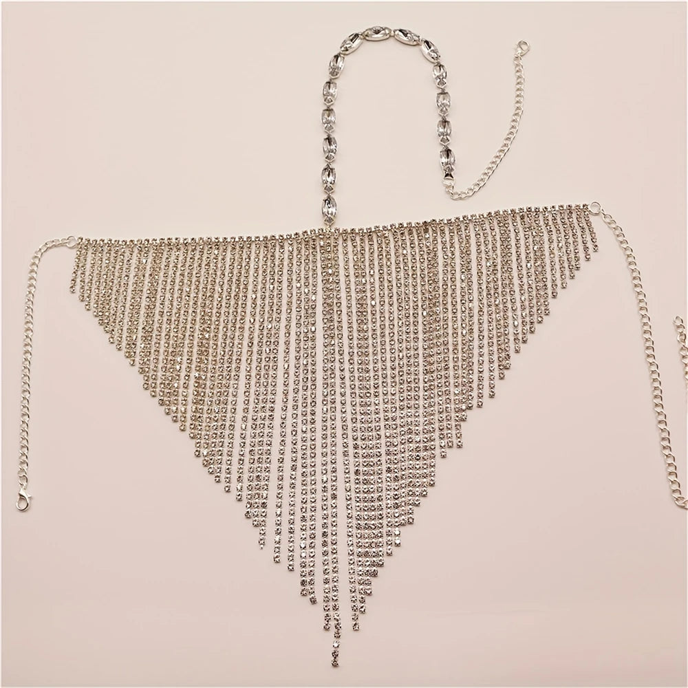 Exquisite Shiny Long Tassel Rhinestone