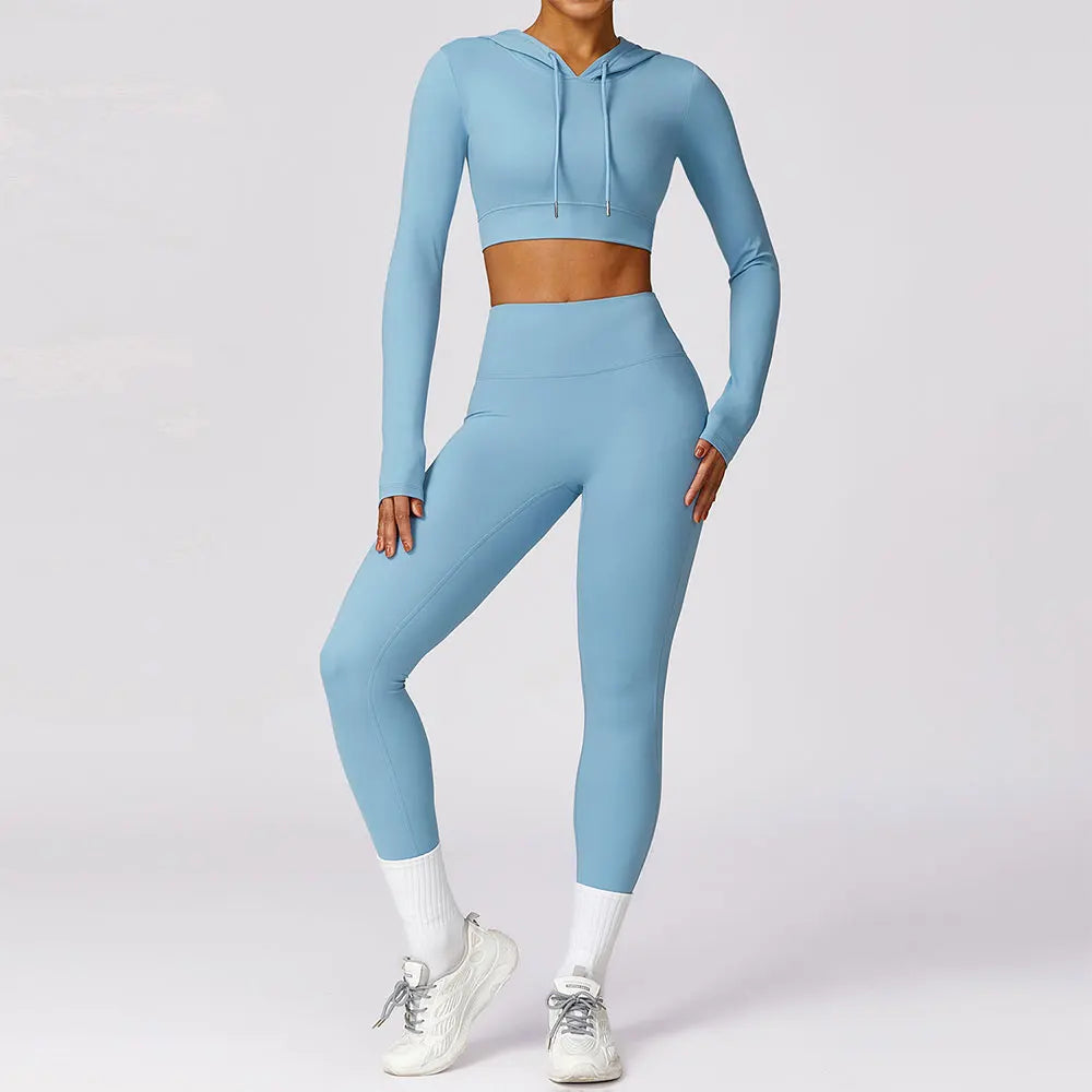 FlexFit Seamless Yoga Set - Gym Clothes for Women