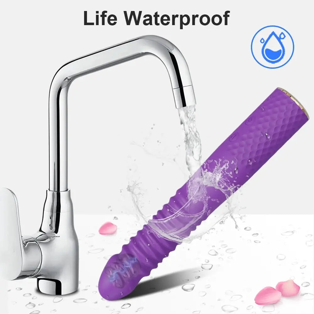 Wireless Bluetooth Automatic Telescopic Thrusting Dildo Vibrator Massager Female Masturbator G Spot Sex Toys for Female Adults