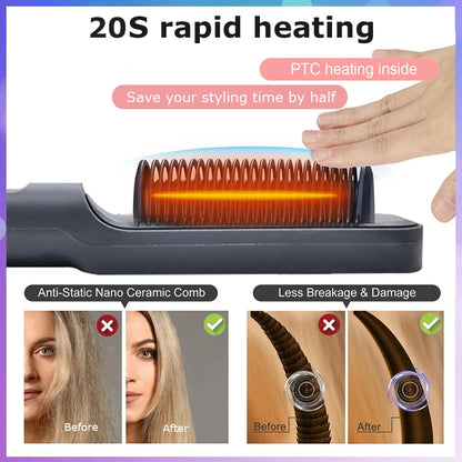 Magic Hair Straightener Brush