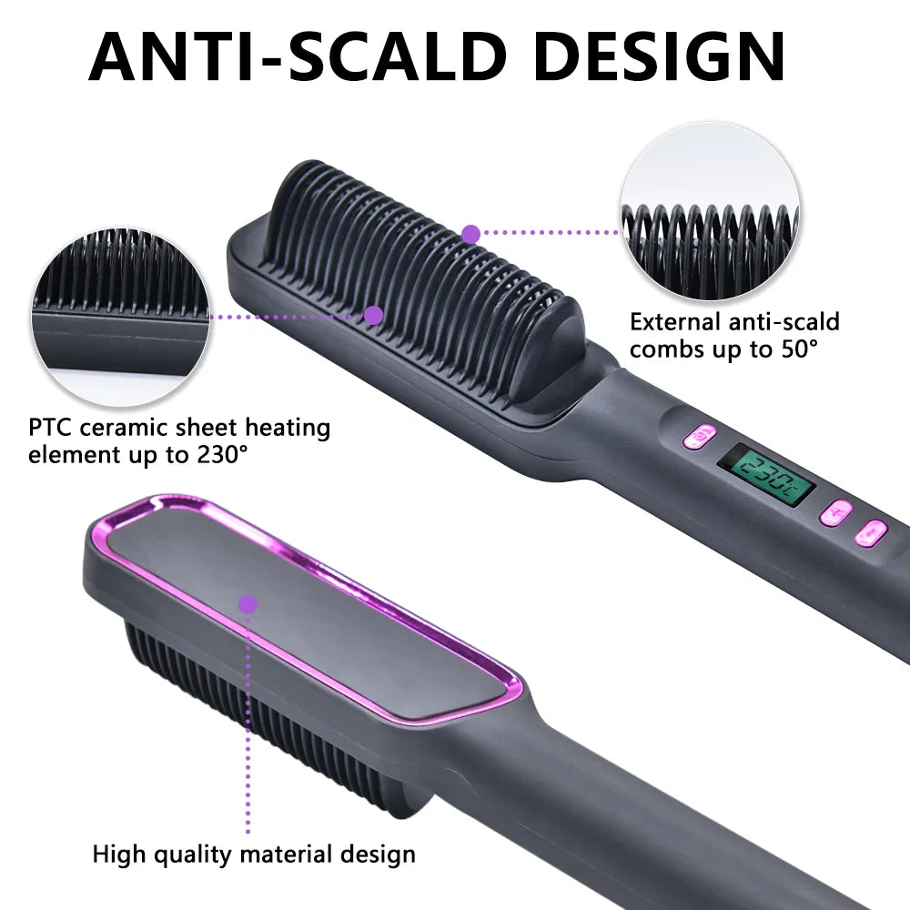 Magic Hair Straightener Brush