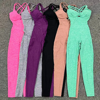 Nylon Yoga Romper Set